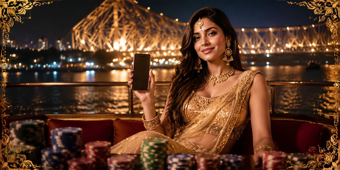 User interacting with mobile casino app interface in Kolkata